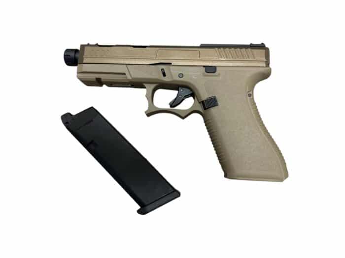 GOLDEN EAGLE Glock AT3704T Gas Blowback Gel Blaster (Colour: Tan) - Image 2