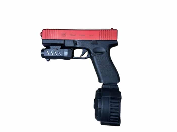 Nylon GLOCK 19 Gen5 Pistol AEG Gel Blaster With Stick Mag And Drum Mag