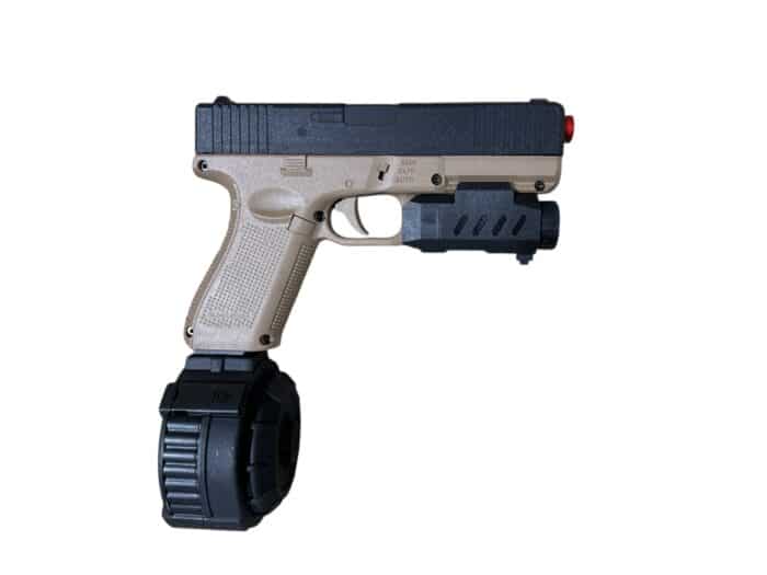 Nylon GLOCK 19 Gen5 Pistol AEG Gel Blaster With Stick Mag And Drum Mag - Image 3