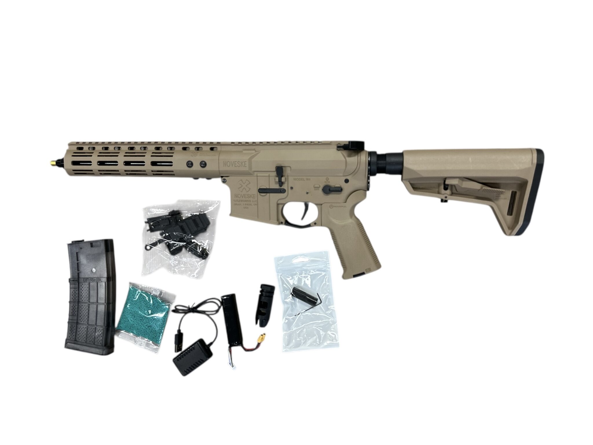 NOVESKE Rifle N4 AEG Gel Blaster (Colour: Tan) 5 NOVESKE Rifle N4 AEG Gel Blaster (Colour: Tan) - Image 4